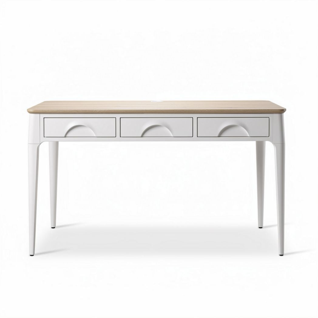 Wooden desk with three drawers for home office use 120 x 60 x 75cm